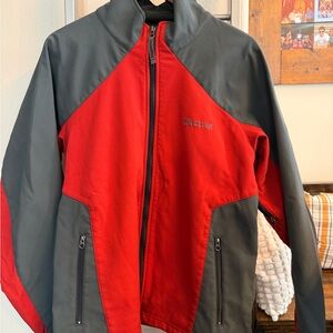 Marmot Black Jacket with Red Logo Accent